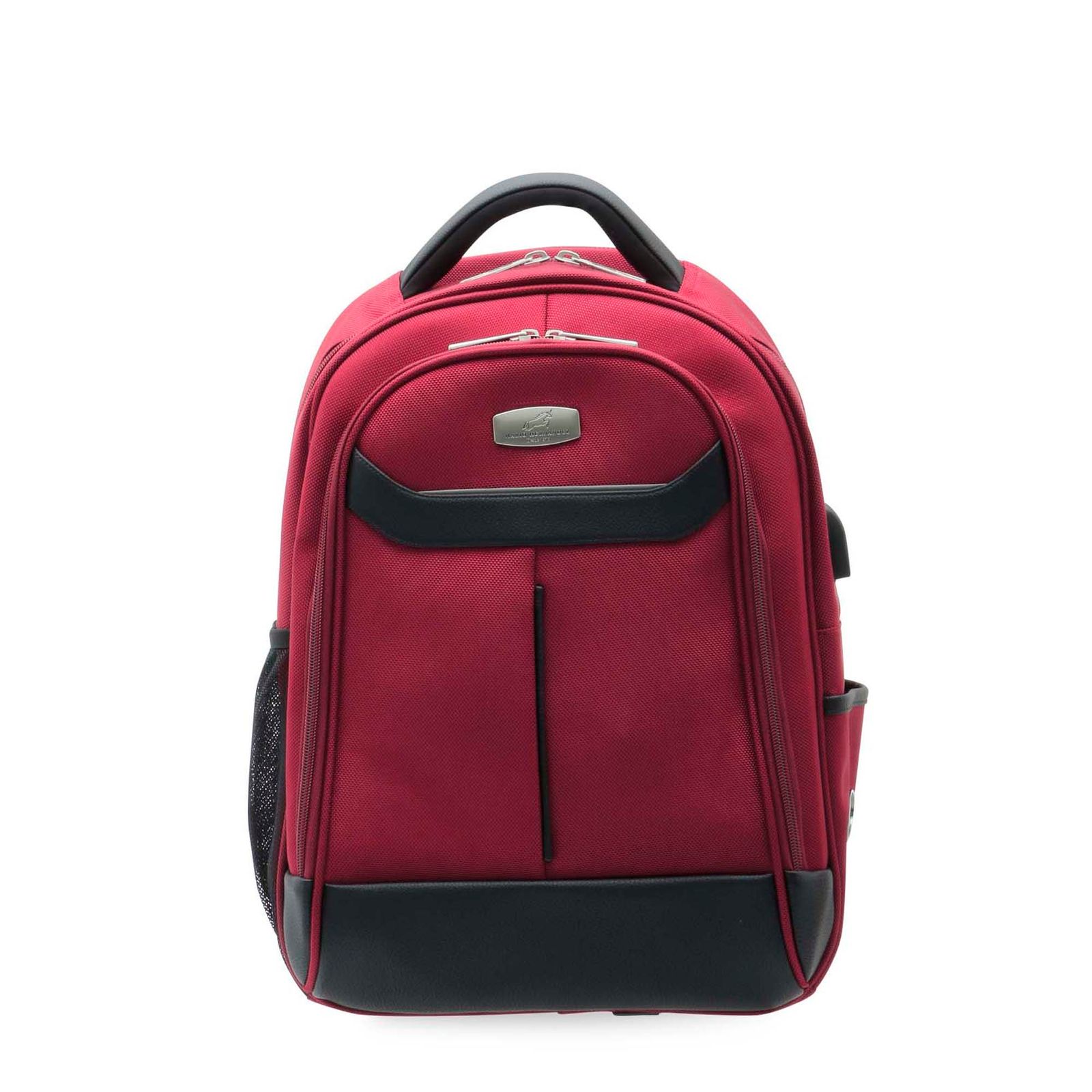 Morral Curvo Dos Cremalleras Rojo Urban