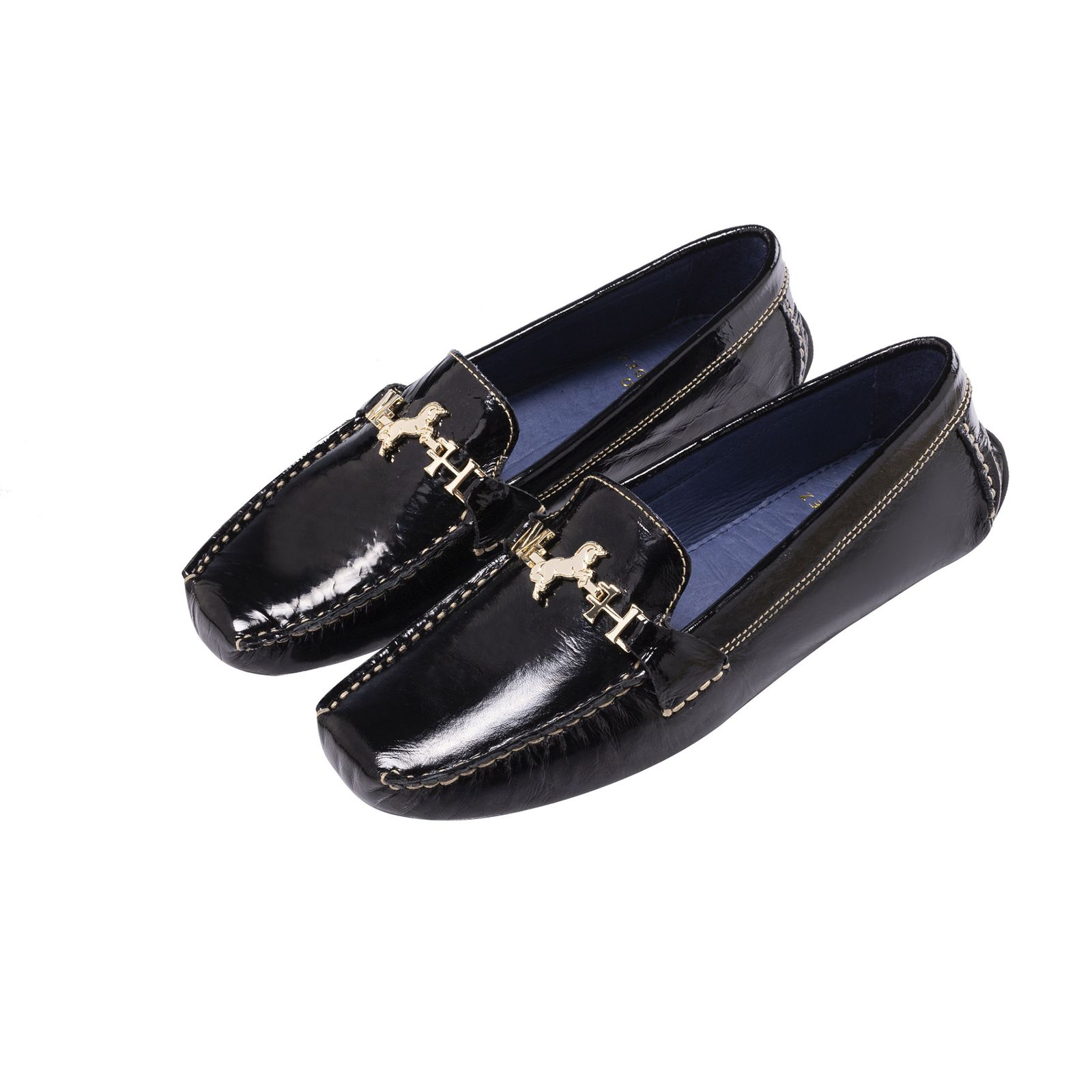 Mocasín Diana Charol Negro Etna Mh Mocs