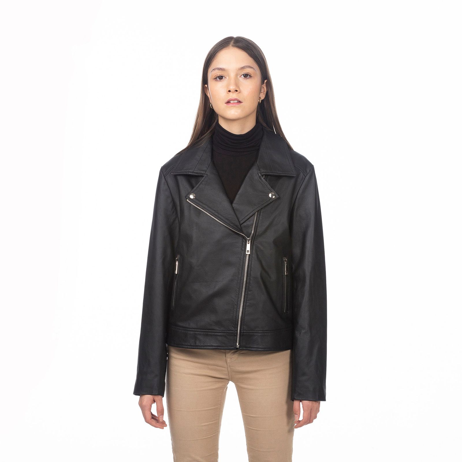 Chaqueta Biker Agata Negro Gema