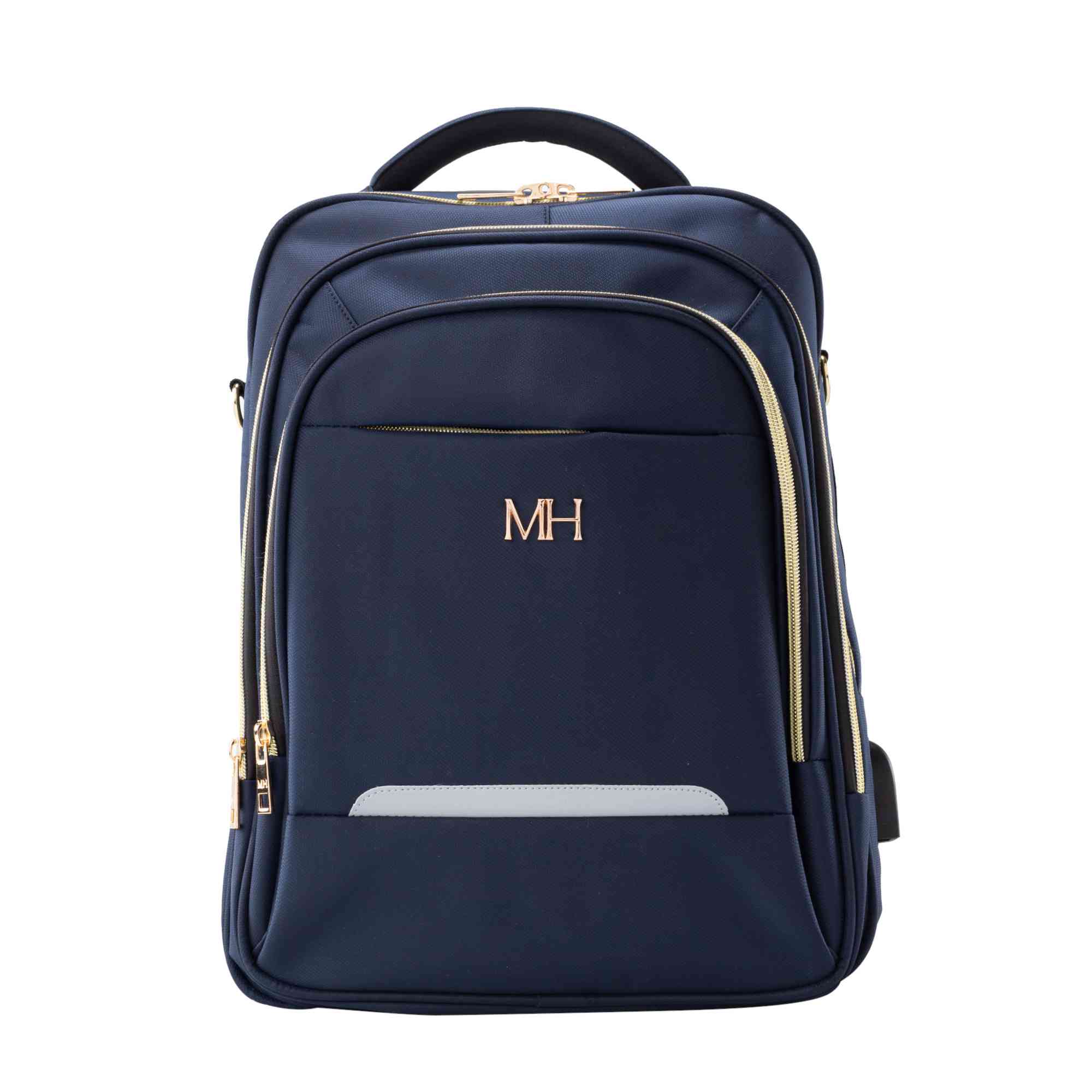 Morral 3 Cremalleras Compacto Azul Indianapolis