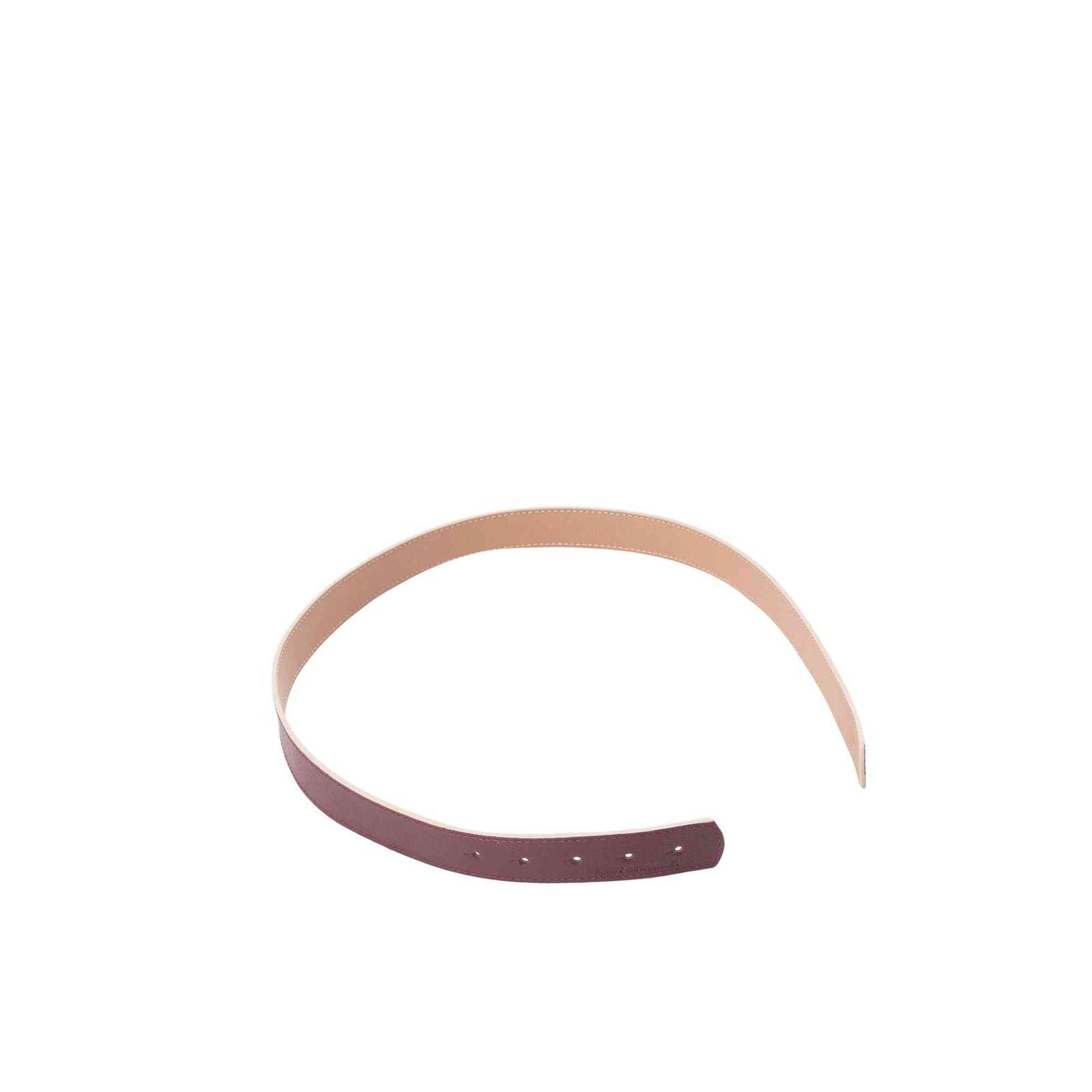 Tira Monograma Doble Faz Capuchino Burgundy