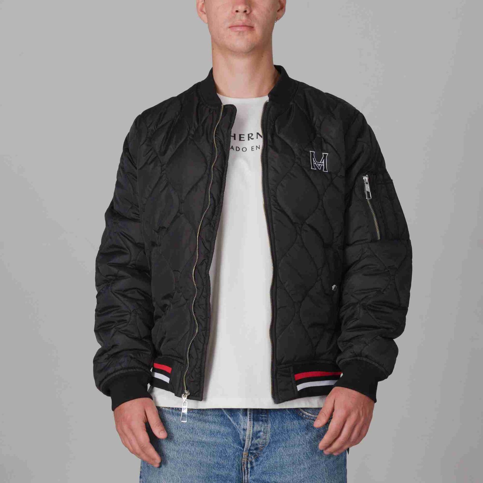 Chaqueta Bomber Mamba Negro Monteazul
