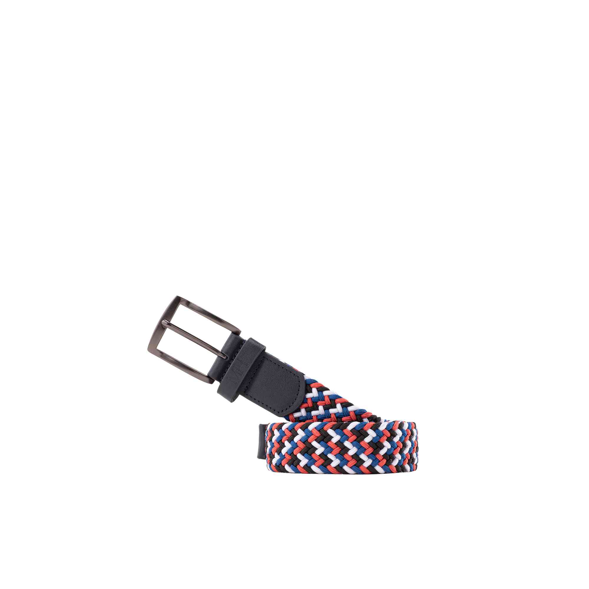 Cinturón nogal casual trenzado paco navy