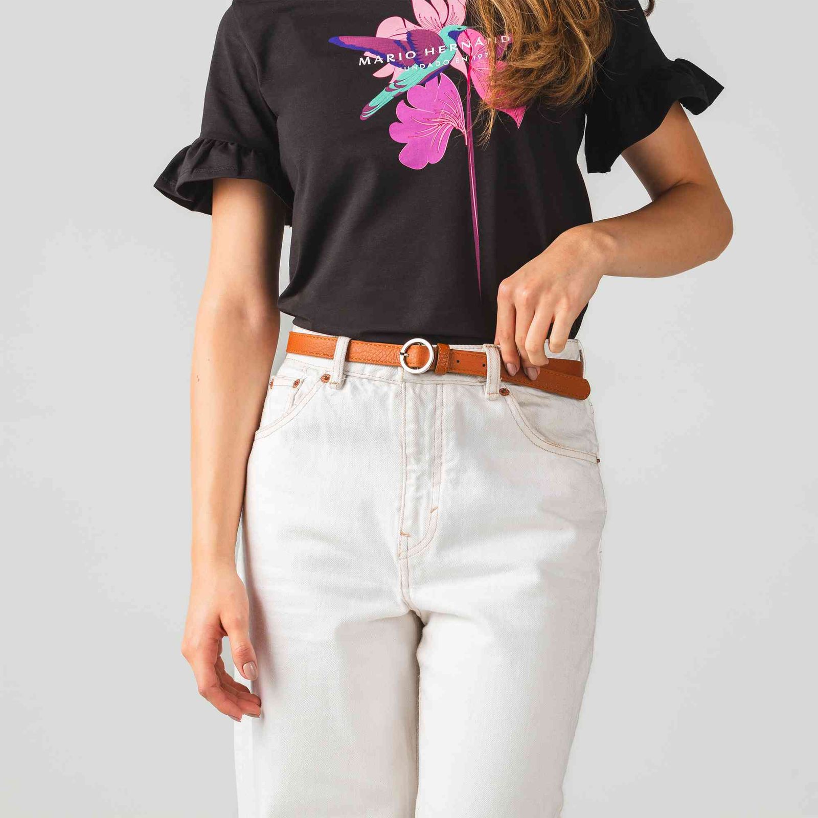 Cinturón Casual Andrea Caramelo