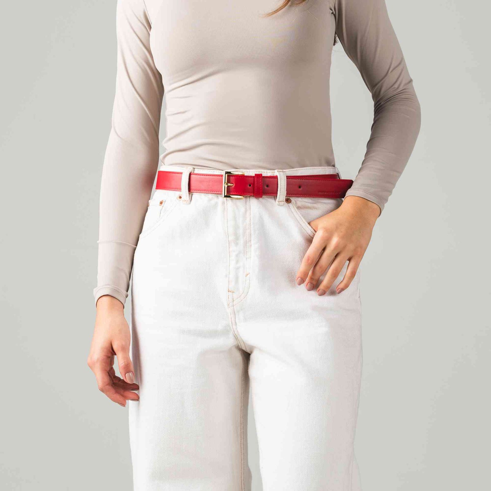 Cinturón Casual Amalia Rojo