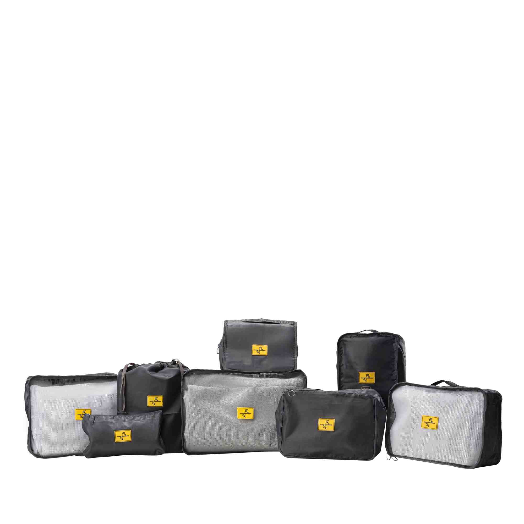 Accesorio Viaje Kit De 8 Bolsas Gris Xmas
