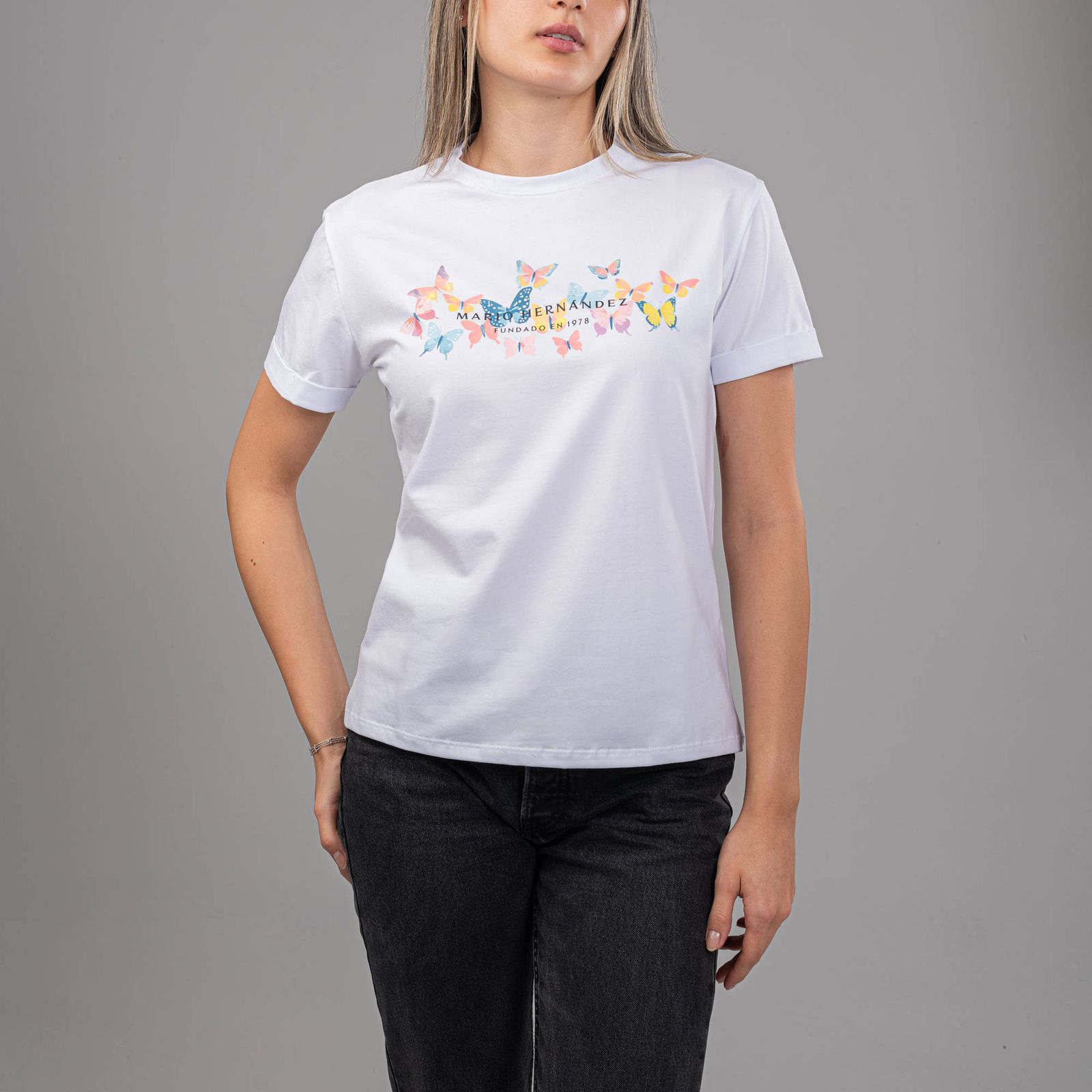 Camiseta Farfalla Blanco Tierra Arriba