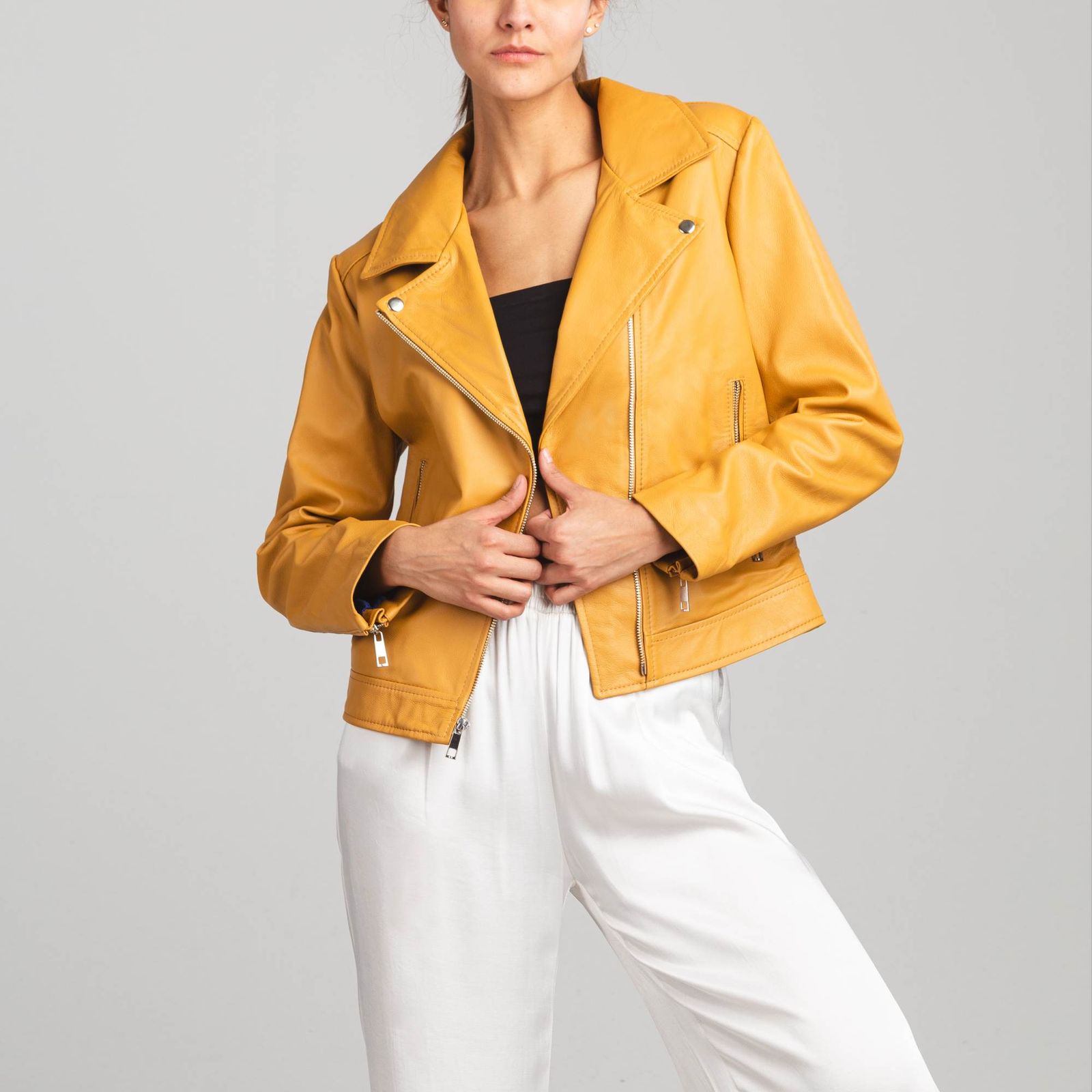 Chaqueta Biker Agata Guarana Gema MH