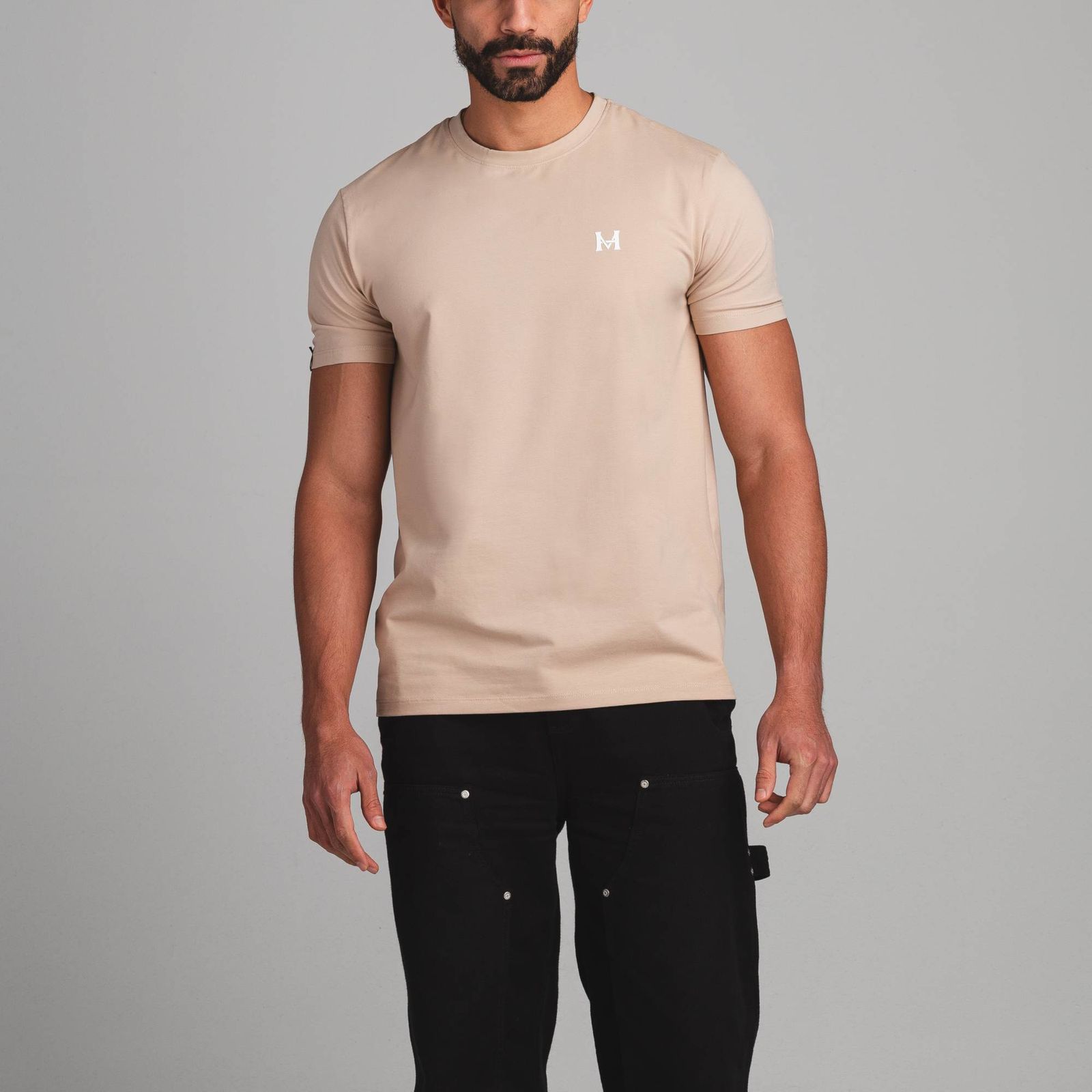 Camiseta Diario MHonograma Arena Tierra Arriba