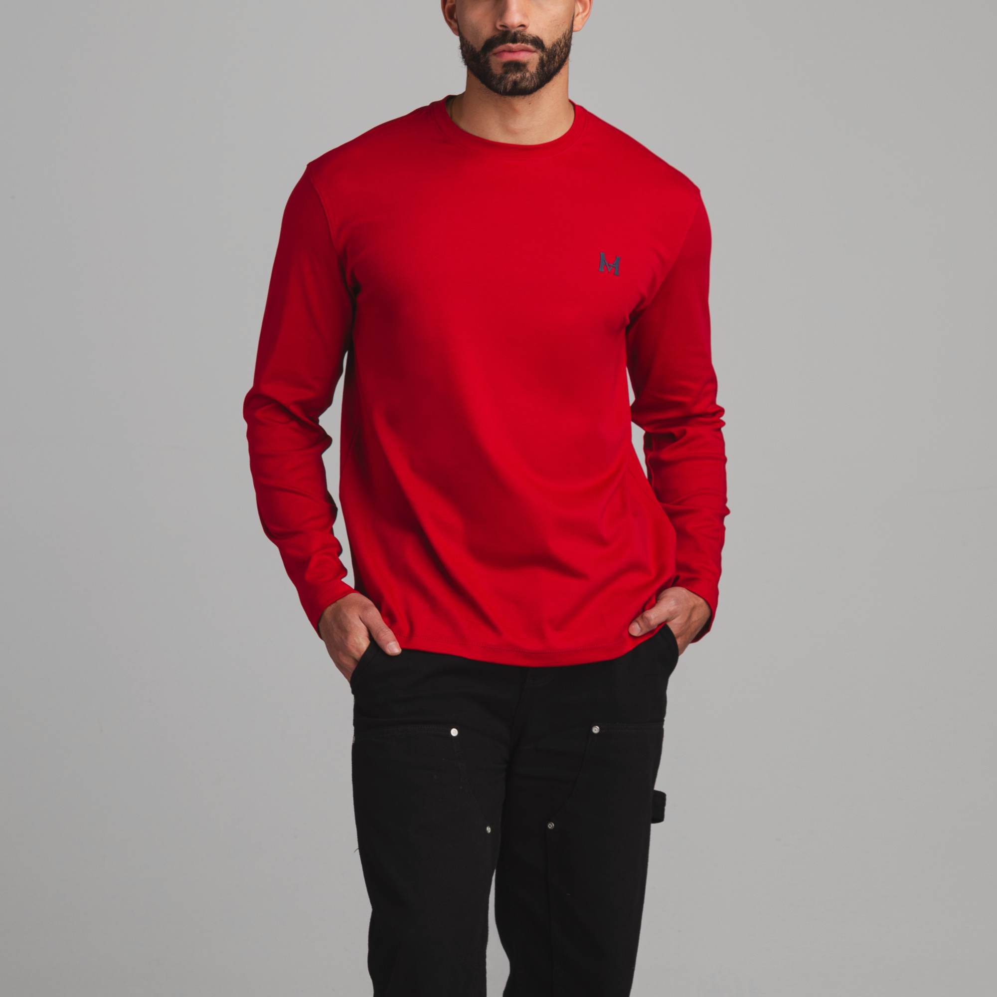Camiseta Manga Larga Rojo Tierra Arriba