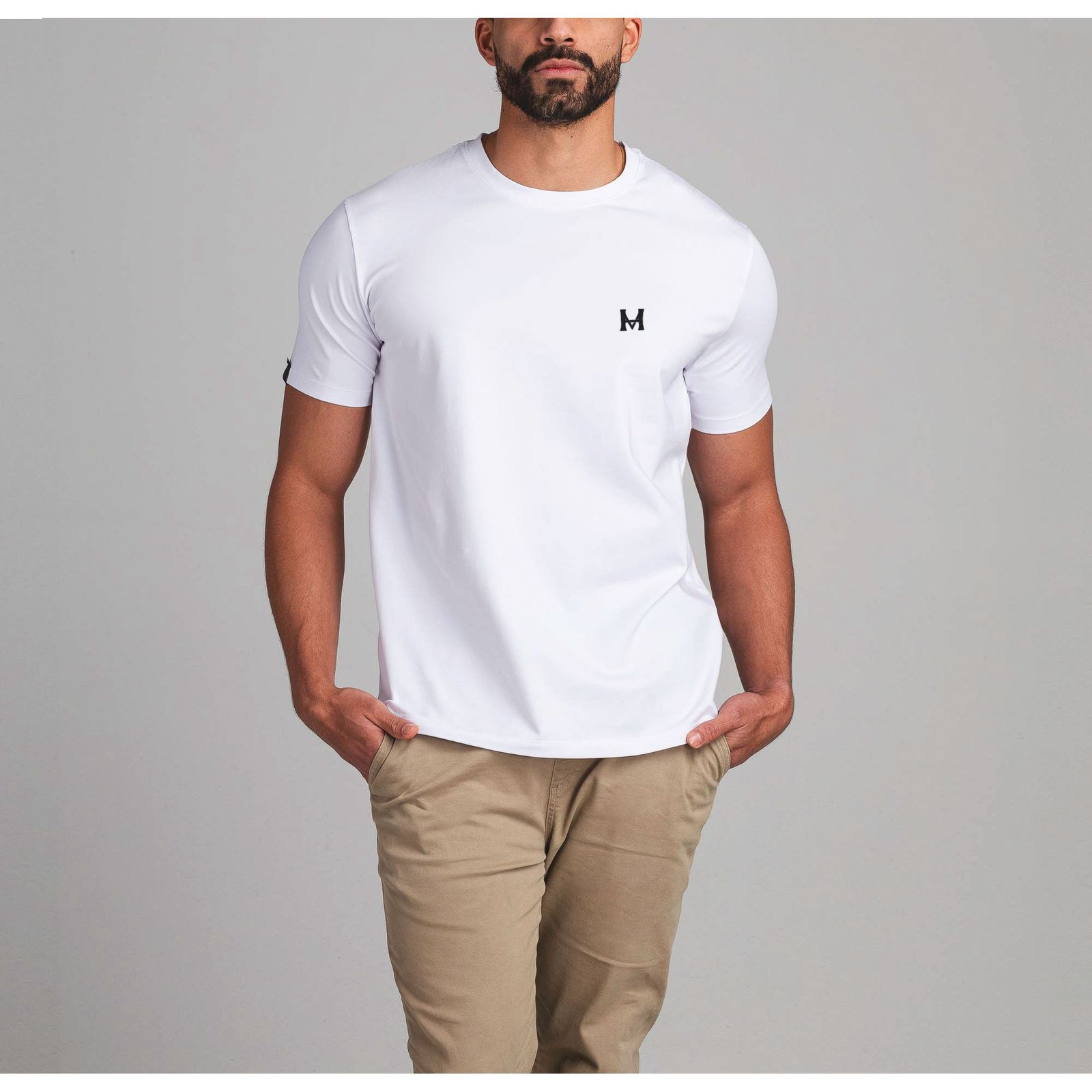 Camiseta Diario Mhonograma Blanco Tierra Arriba