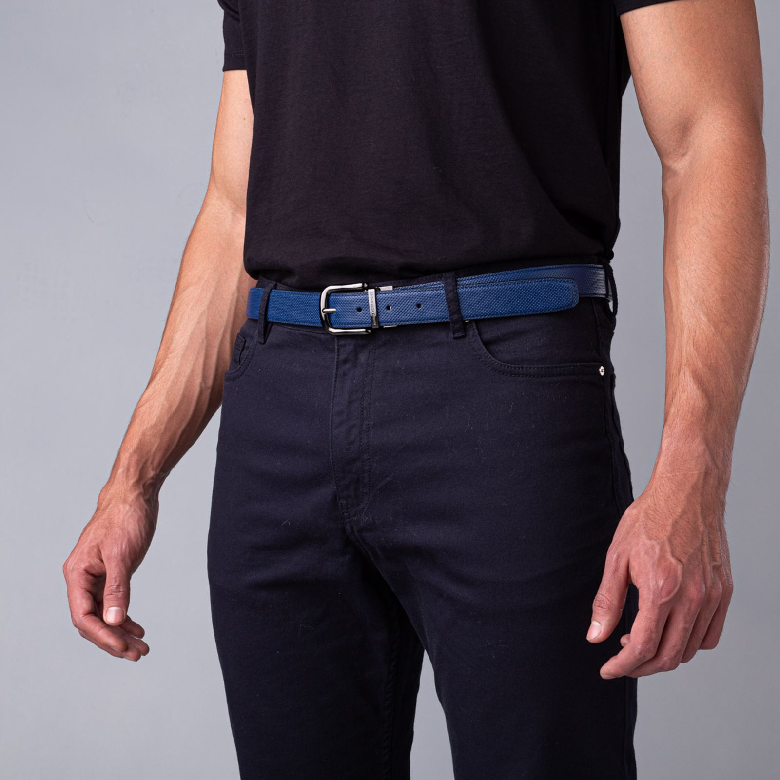 Cinturón Casual Salvador Azul Negro