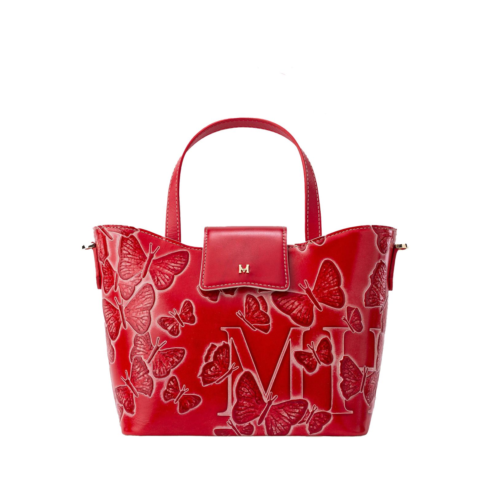 Tote Alas Mini Rojo Cruz Mariposas