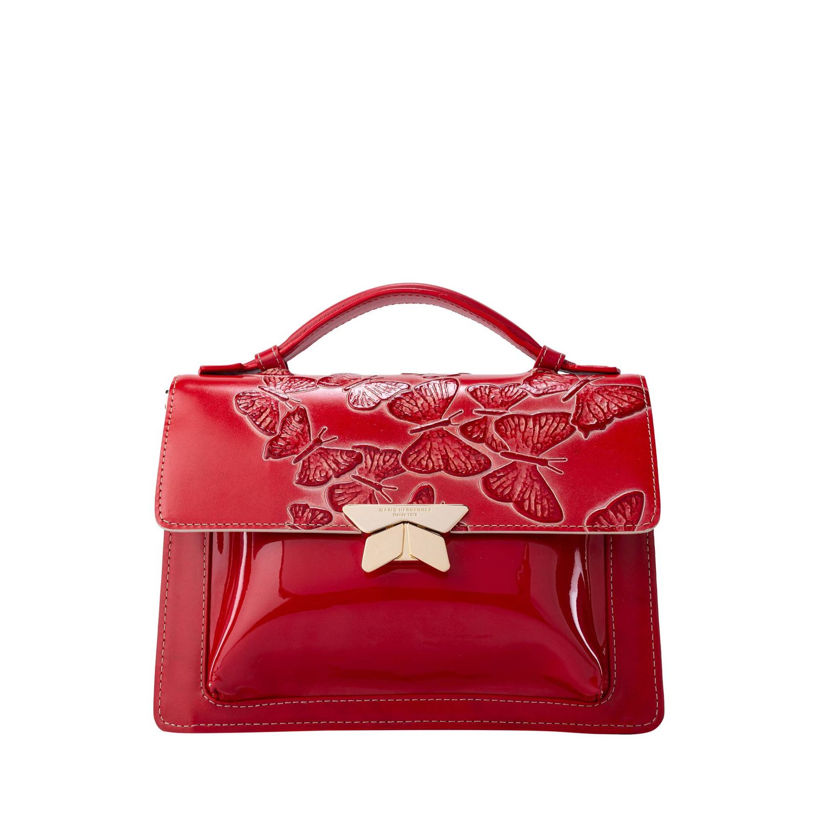 Manos Libres Lucia Con Manija Rojo Cruz Mariposas