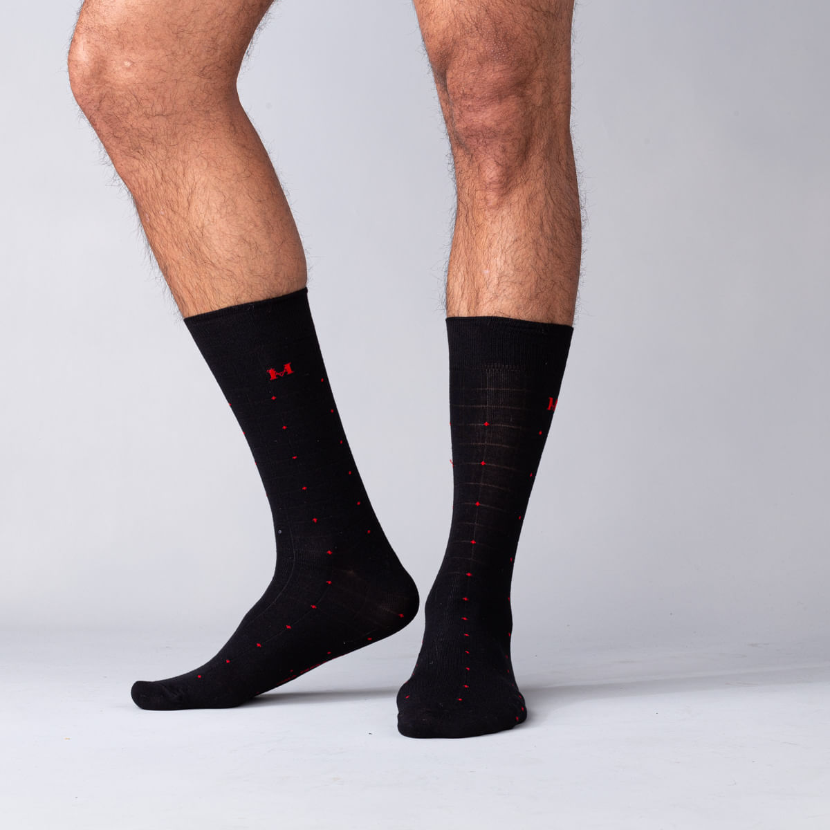 Medias Mosaico Extrafina Negro Mh Socks