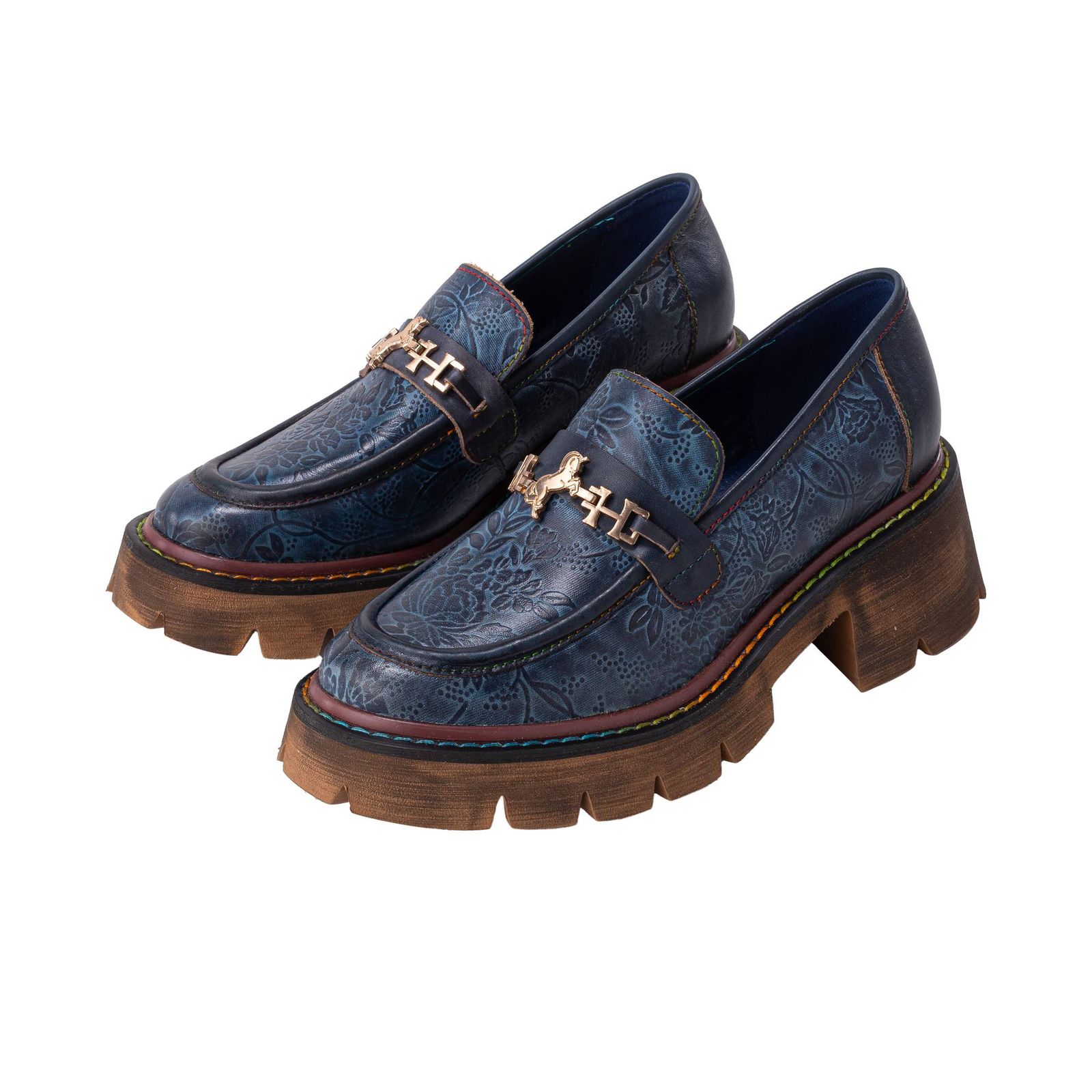 Mocasín Loafer Florencia Azul MH Mocs