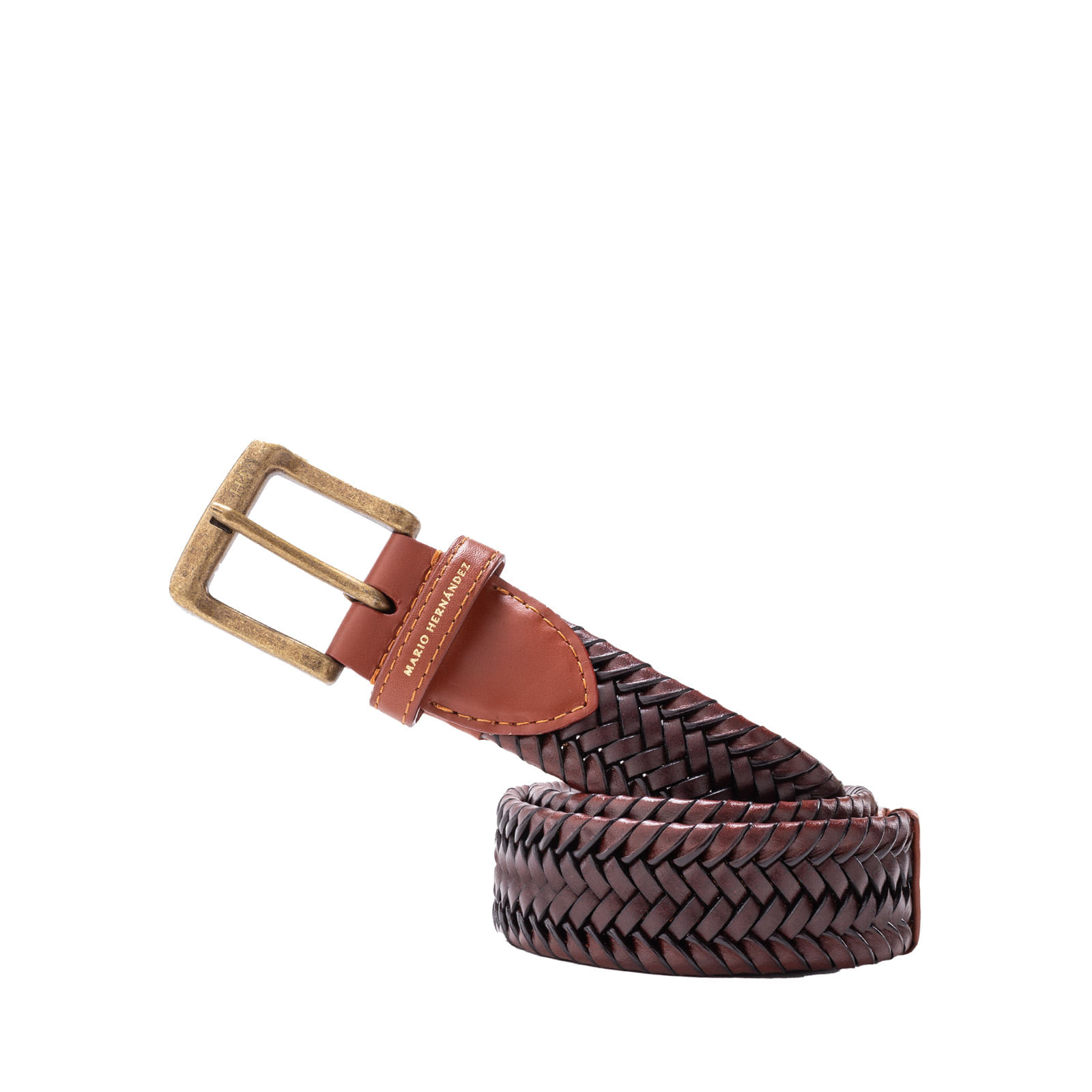 Cinturón Casual Trenzado David Coñac Trecciato