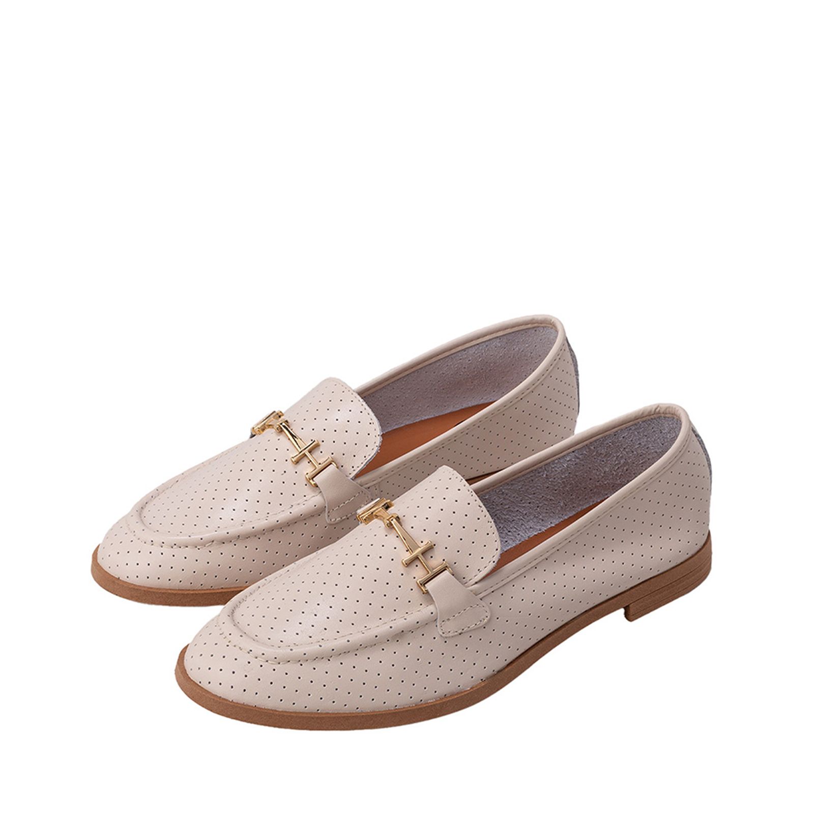 Mocasín Loafer Gracia Beige Julia