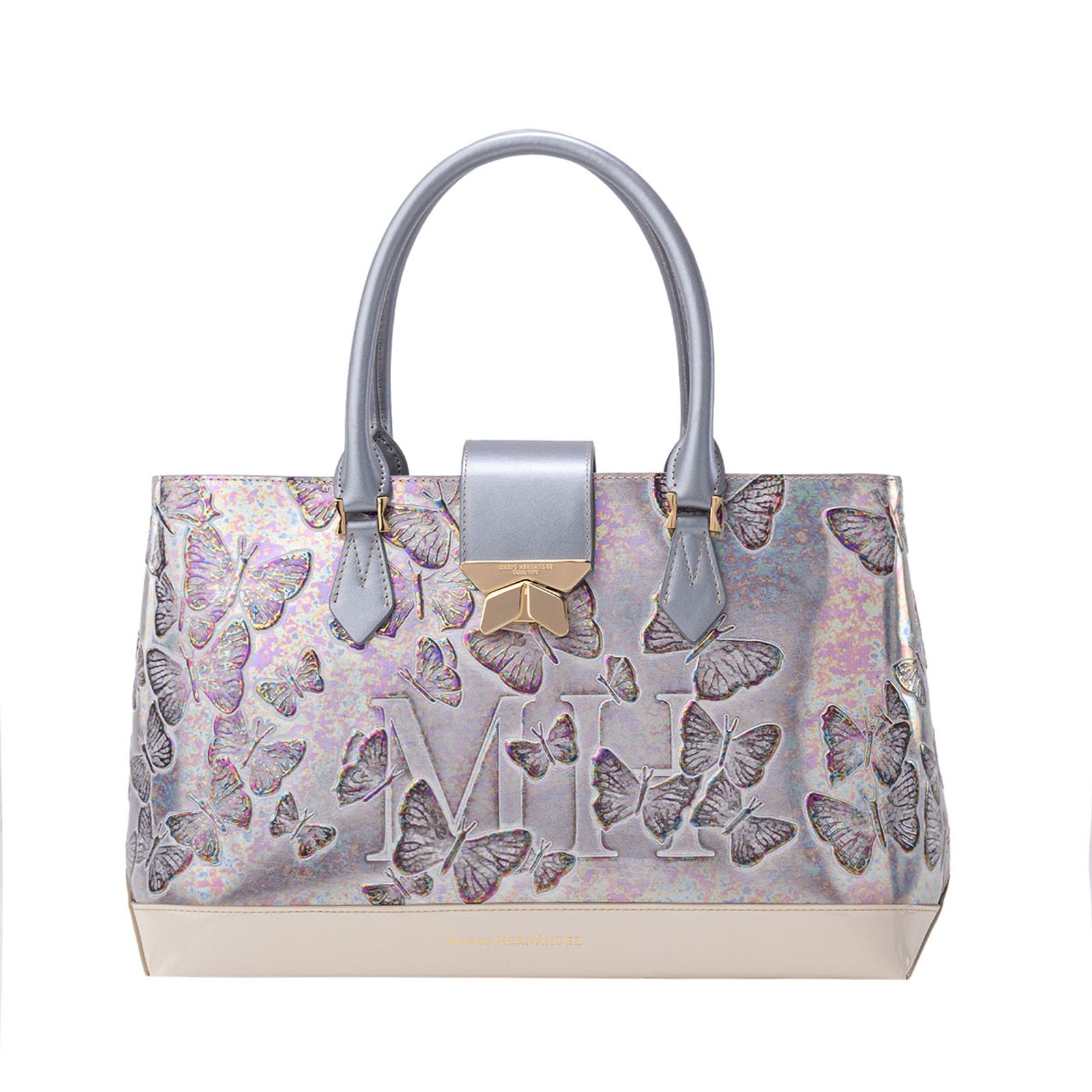 Tote Carlota Gris Mariposas