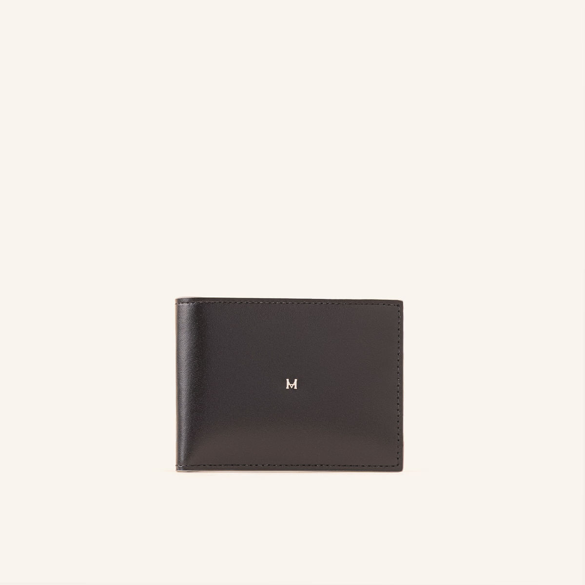 Billetera Slim Horizontal Negro Grafito Castellano