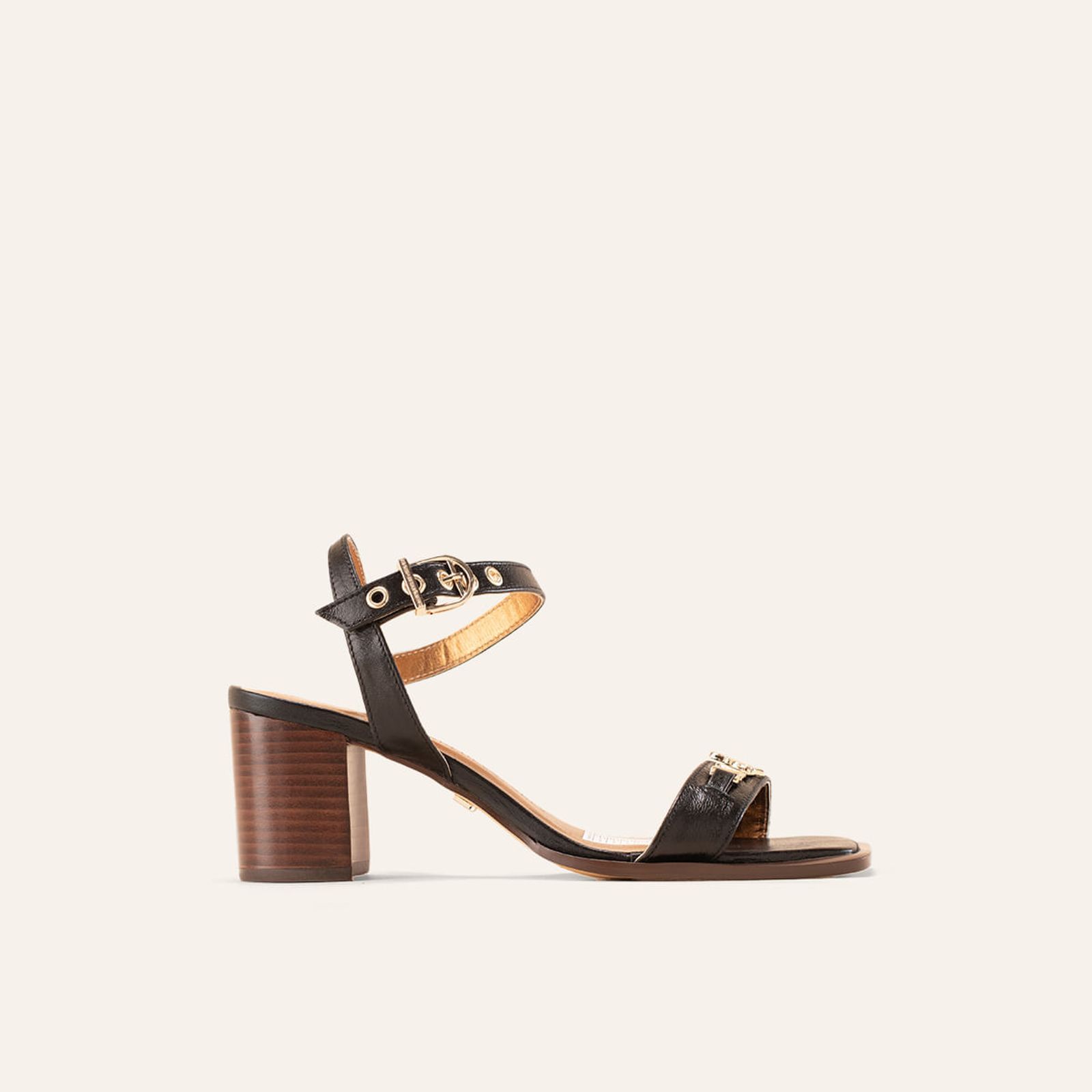 Sandalias Vela Negro Glamour