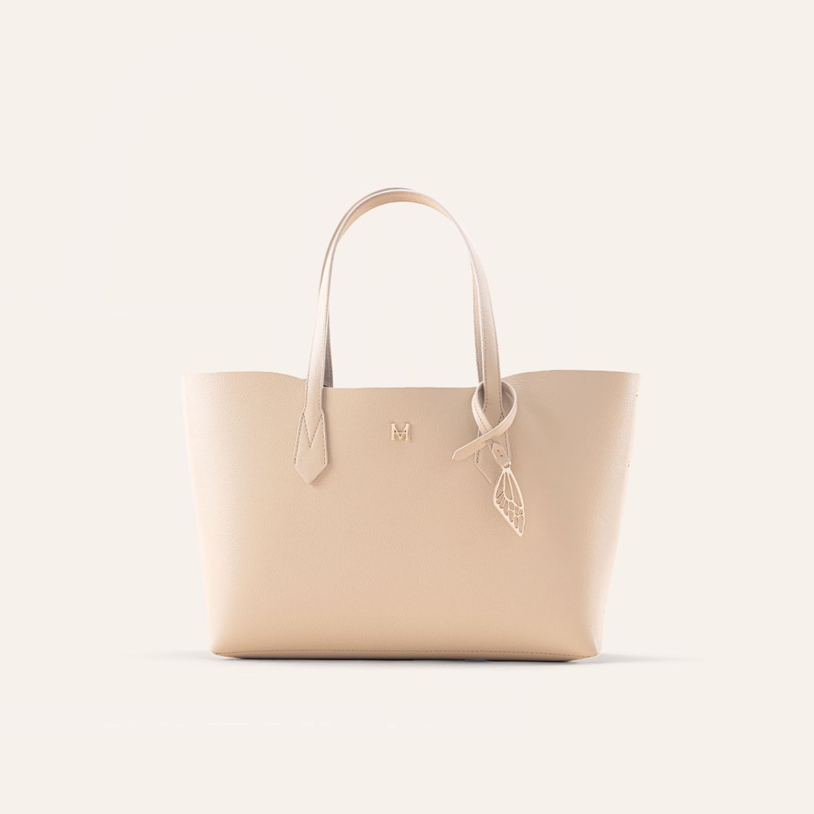 Tote Alas Mediano Beige Sur
