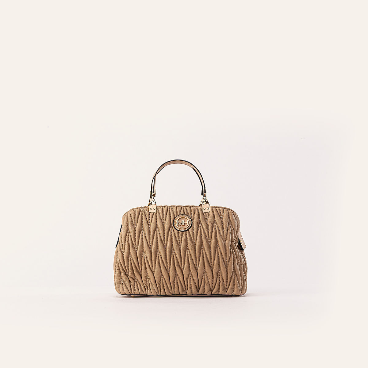 Bolso De Mano Bolonia Beige Binanti