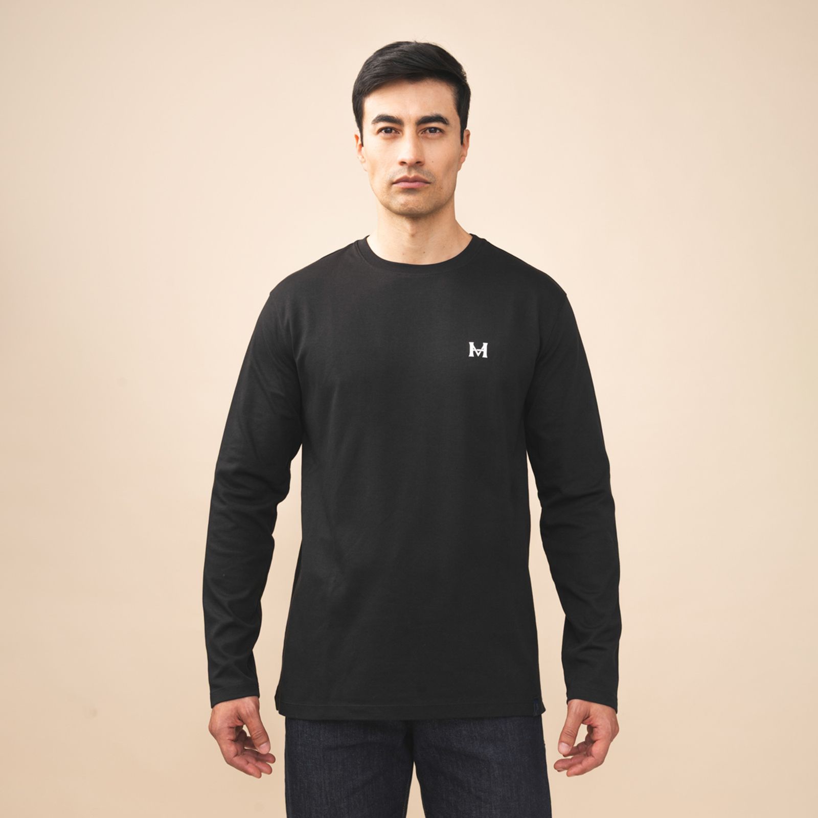 Camiseta Manga Larga Negro Tierra Arriba