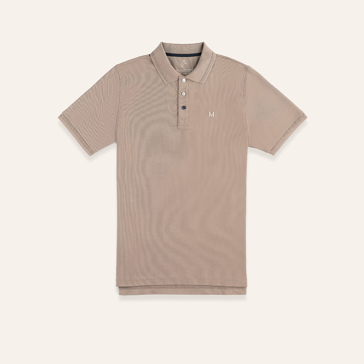 Camiseta Polo Emblema Arena Tierra Arriba