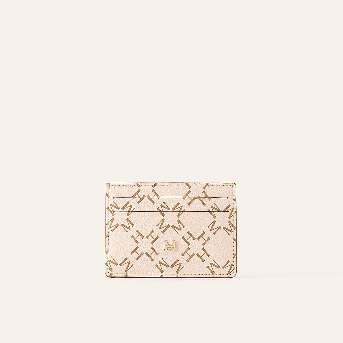 Tarjetero Plano Beige Primario Básico