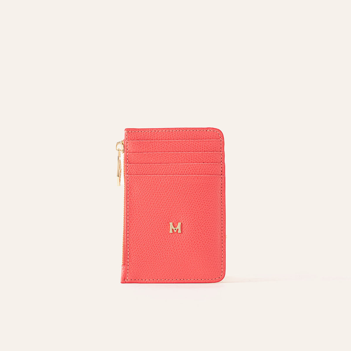Tarjetero 8 Tarjetas Con Zip Rosa Fontana