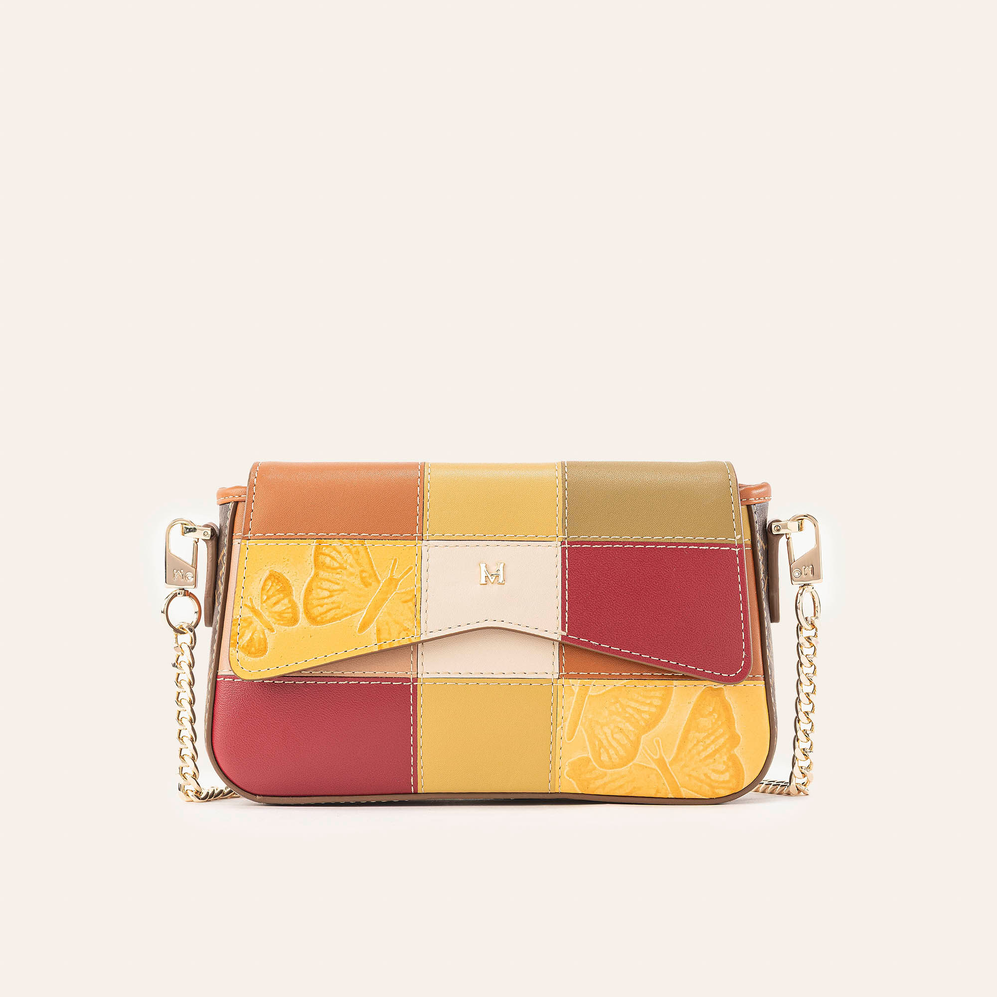 Manos Libres Alma Mediano Con Cadena Miel Mixtura