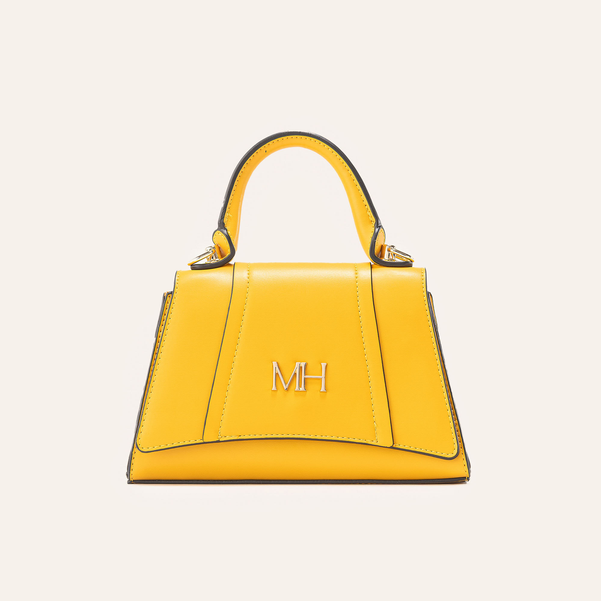 Bolso De Mano Luna Mostaza Gaira