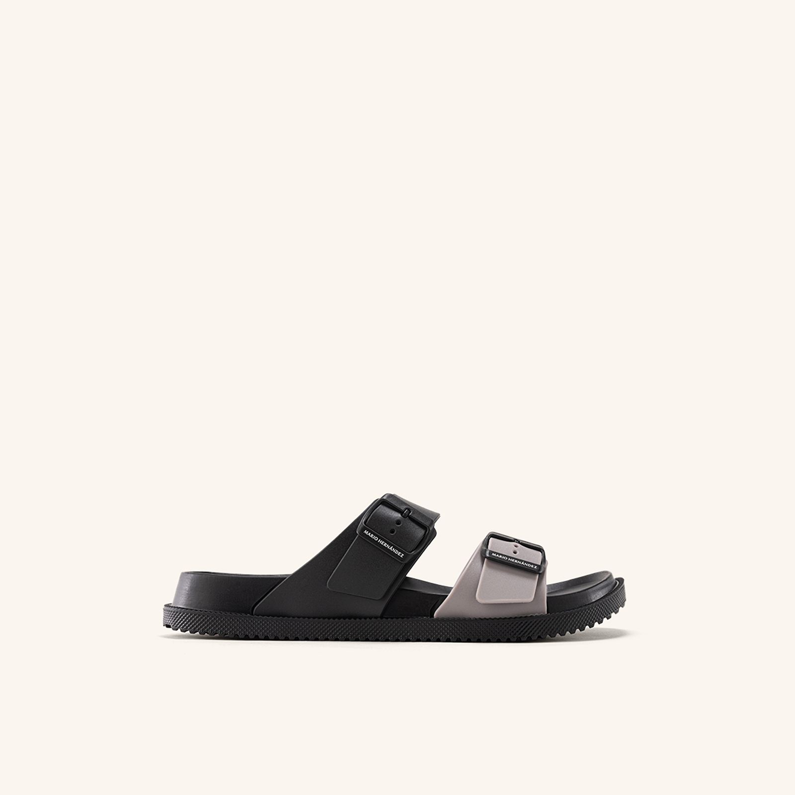 Sandalia Riviera Negro Gris Beach