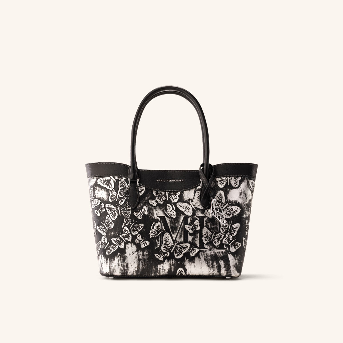 Tote Alas Mediano Platino Mariposas
