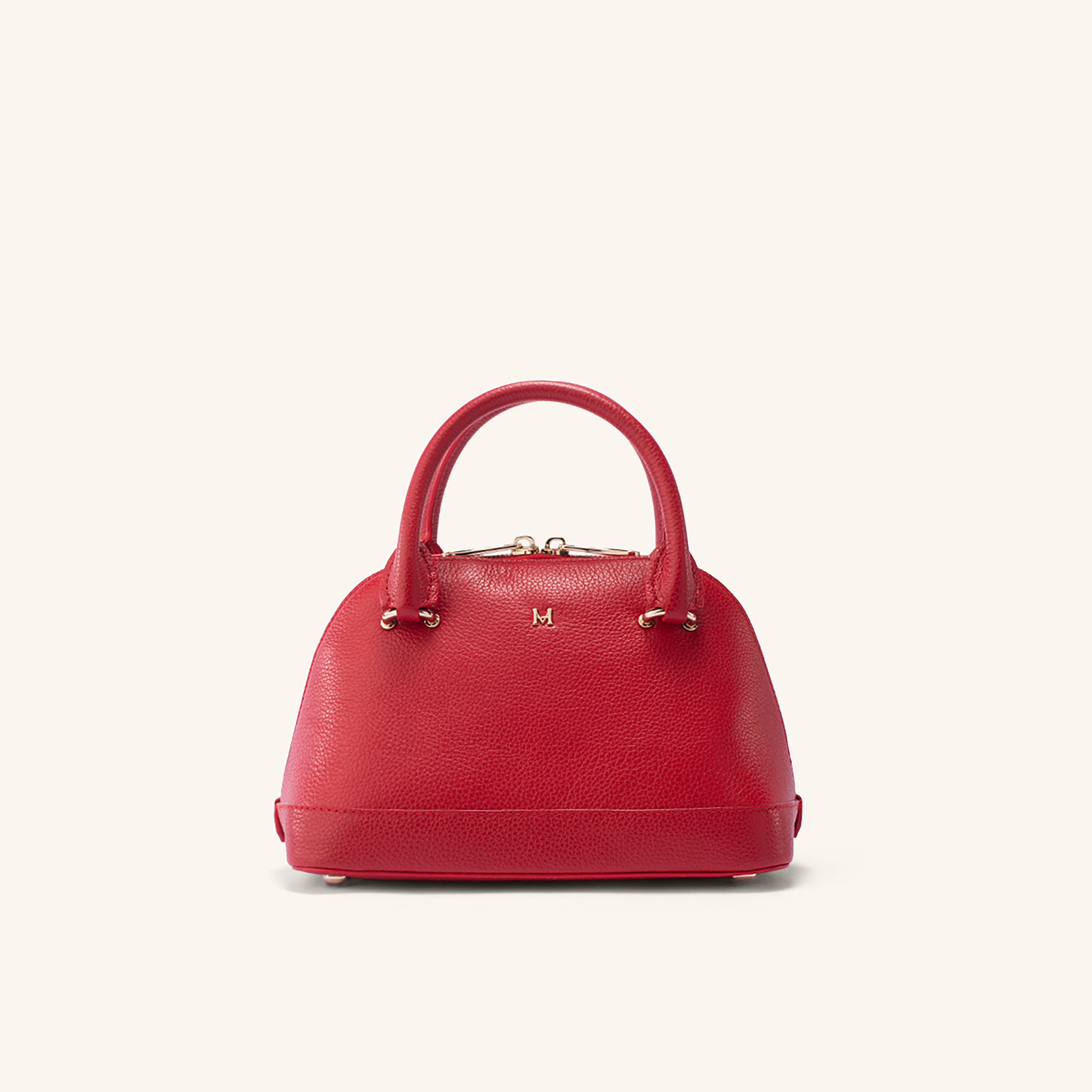 Bolso De Mano Olivia Mini Rojo Solon Hernández