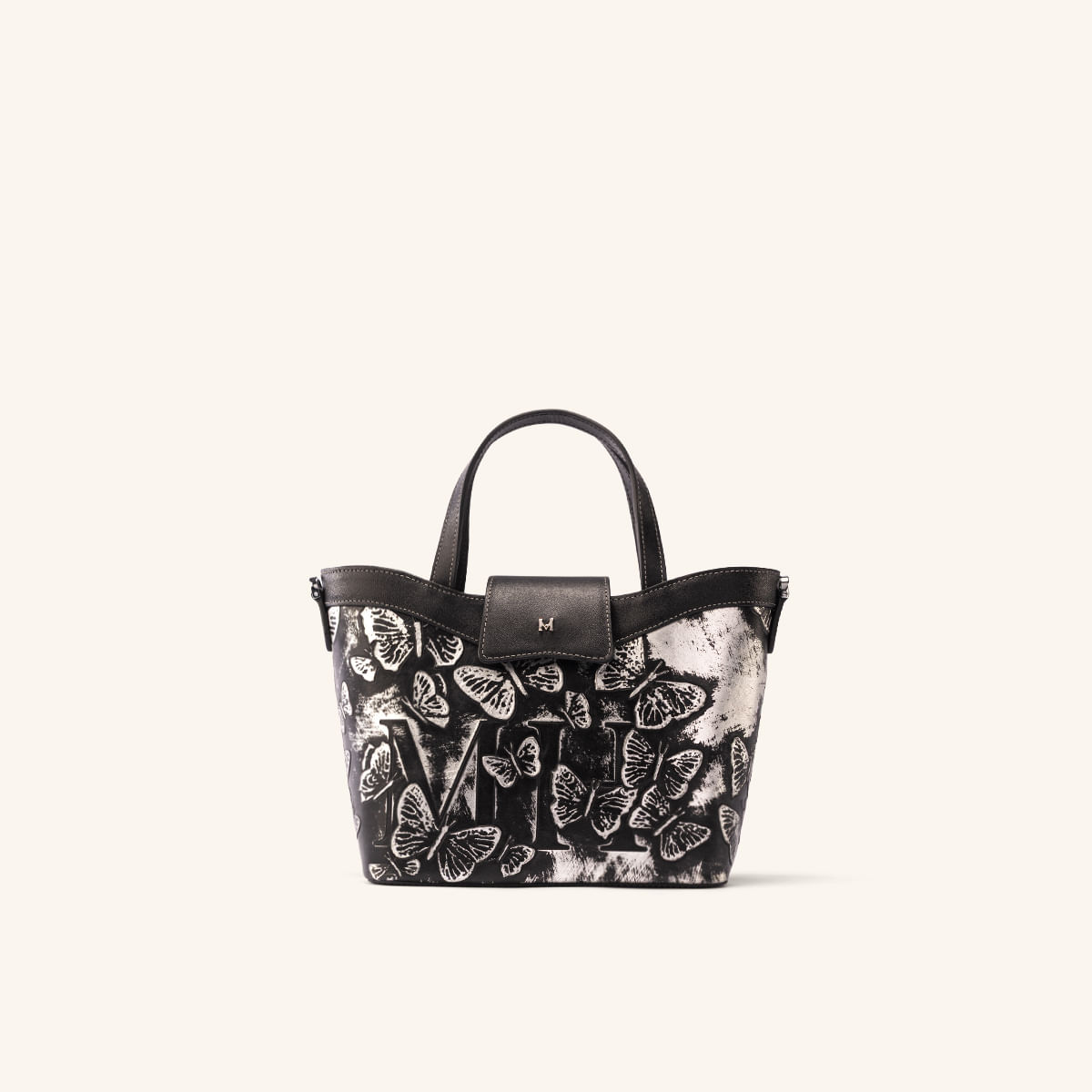 Tote Alas Mini Platino Mariposas