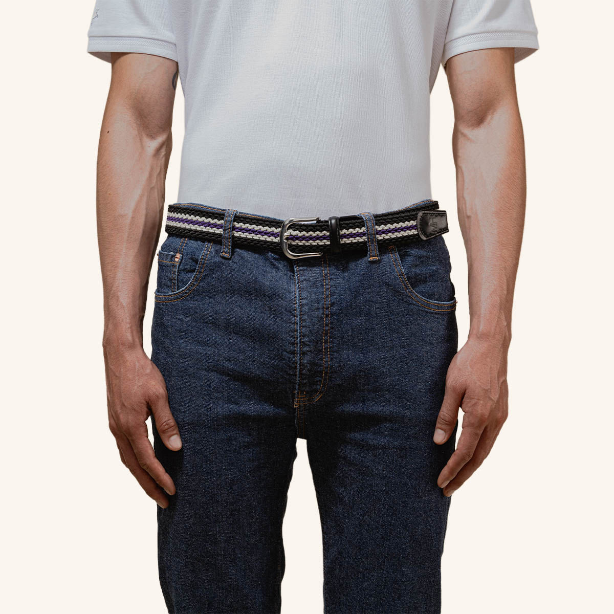 Cinturón Republica Casual Tejido Beirut Negro