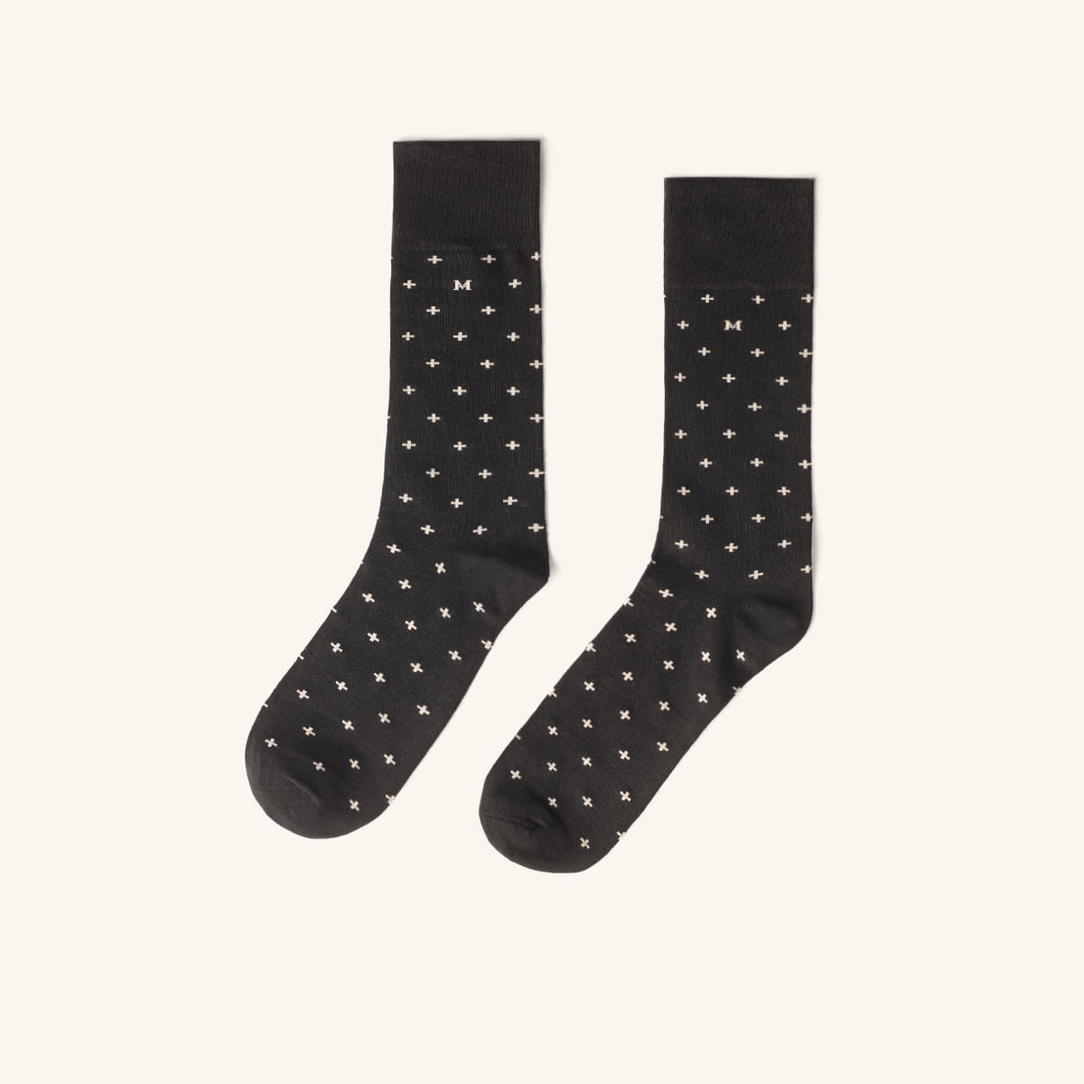 Medias Cruz Extrafina Negro Gris MH Socks