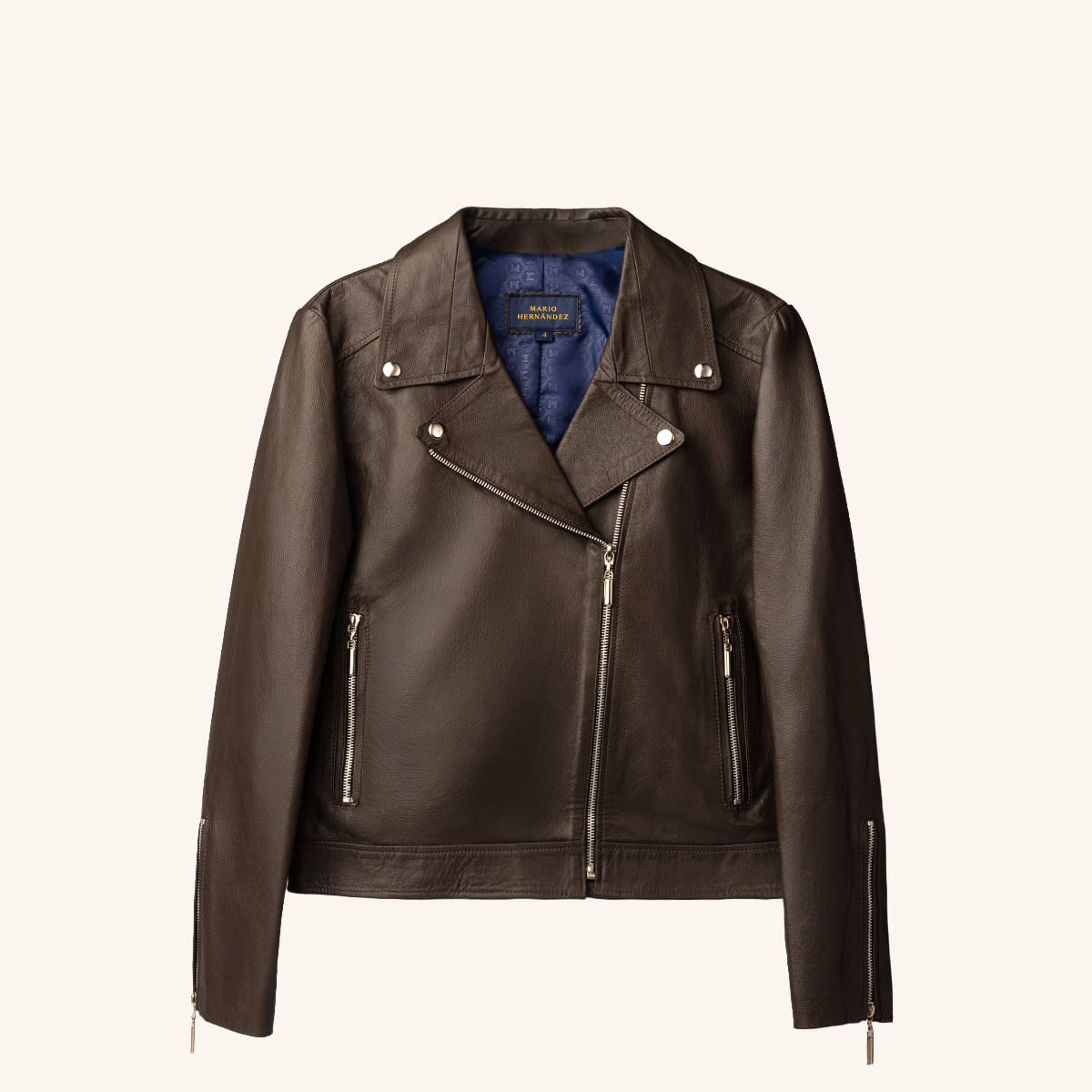 Chaqueta Biker Agata Café Gema MH