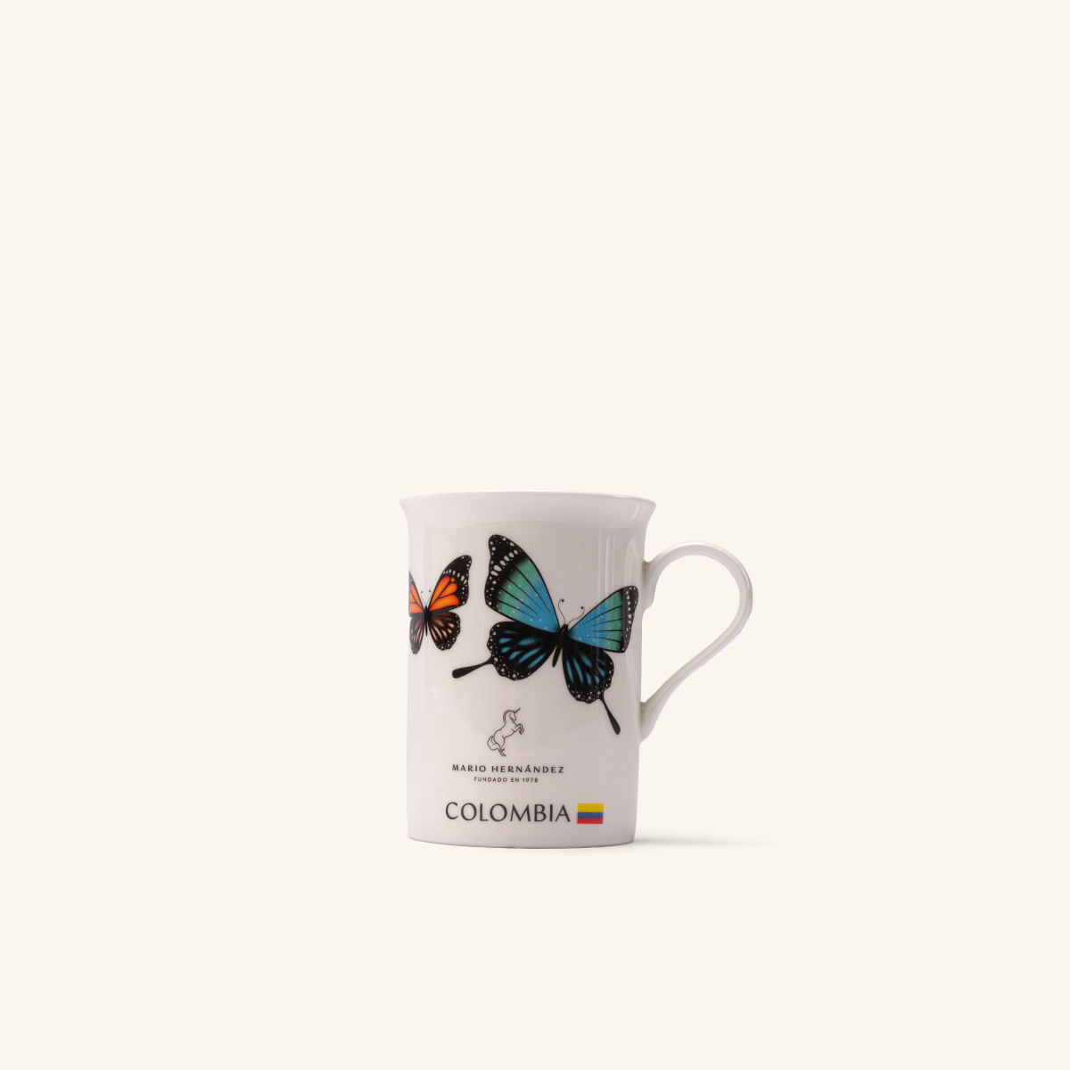 Mug Monarca Blanco Hueso Pequeño MH Mugs