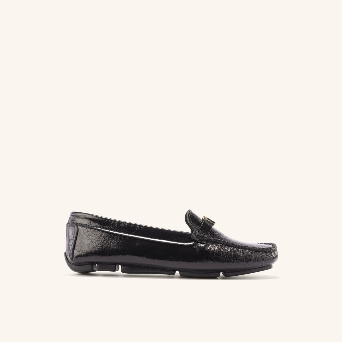 Mocasín Driver Andina Mini Negro Charol MH Mocs