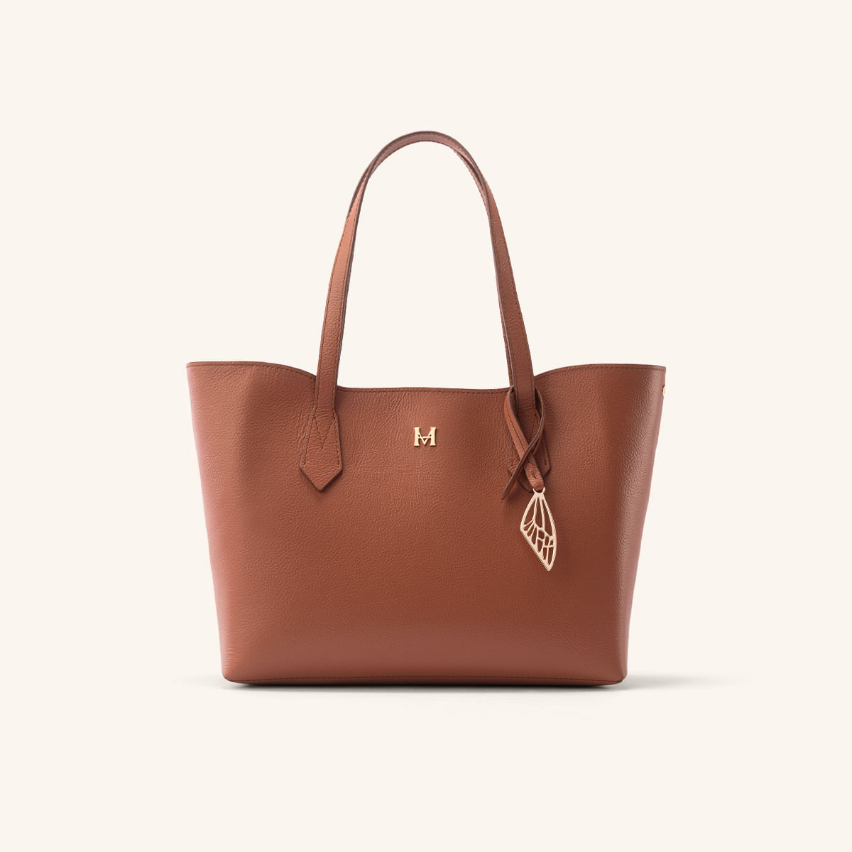 Tote Alas Mediano Café Beige Sur