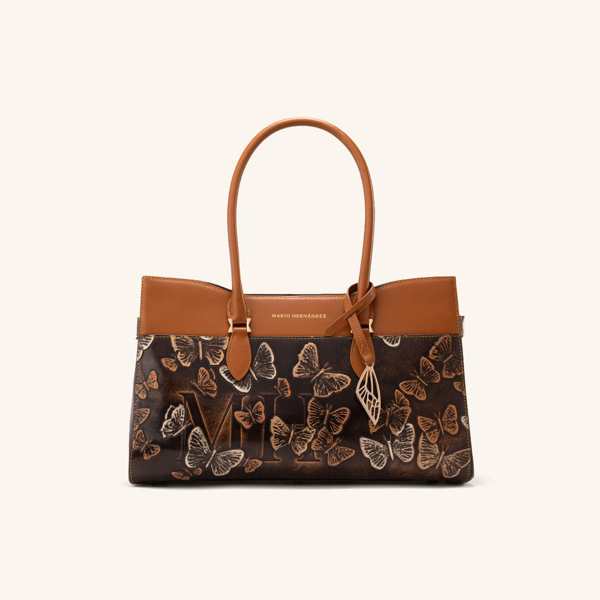 Tote Nala Mediano Capuchino Mariposas