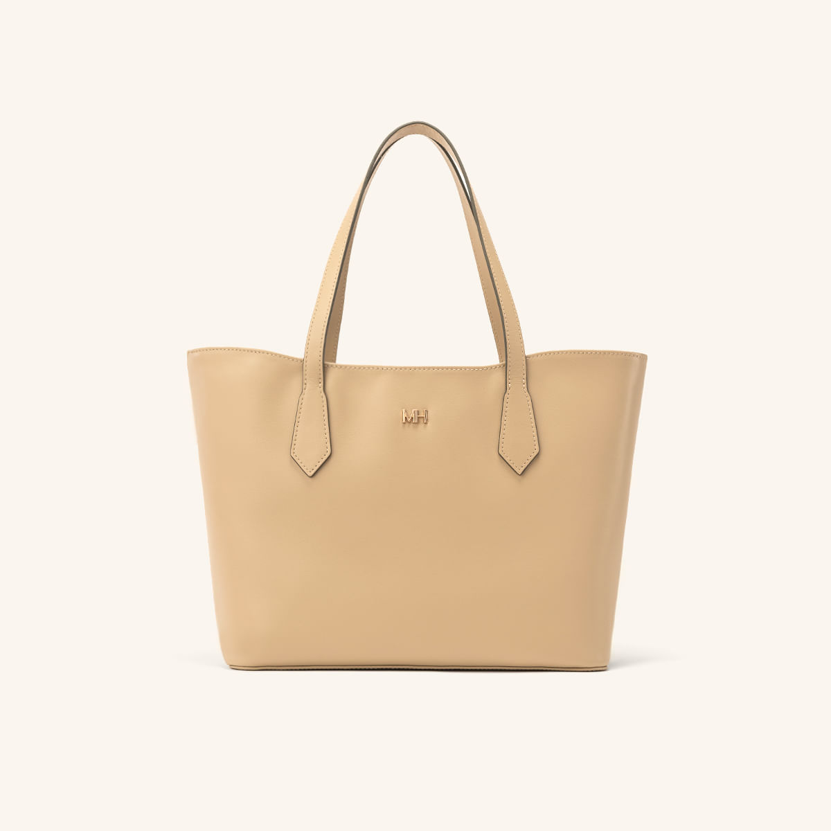 Tote Alas Mediano Taupe Coral