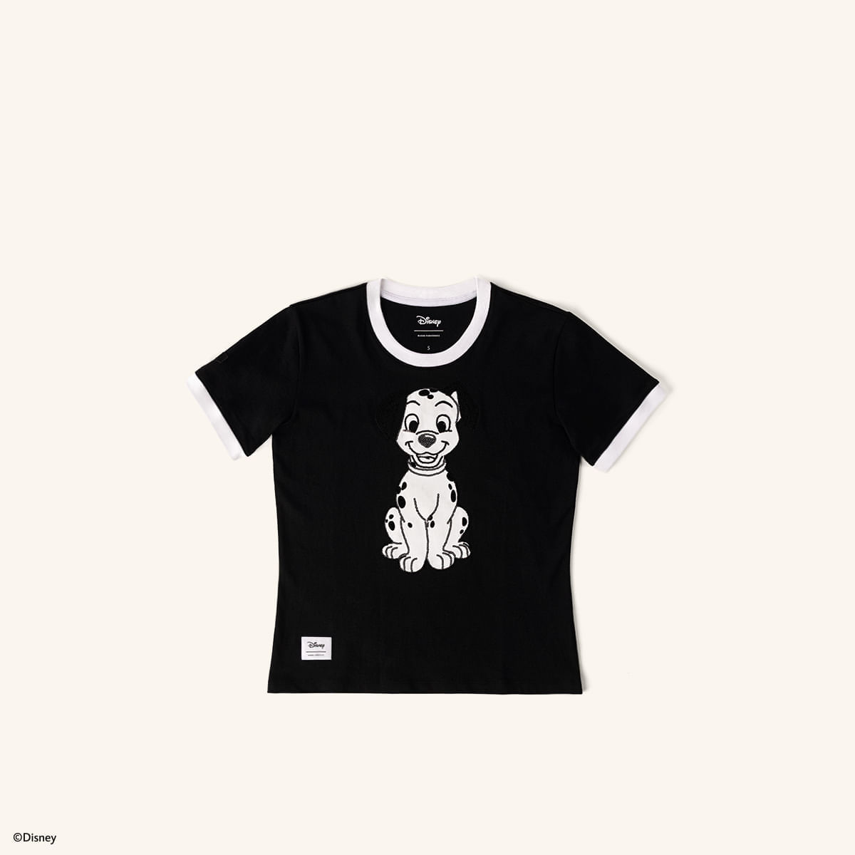 Camiseta Lucky Negro Dálmatas