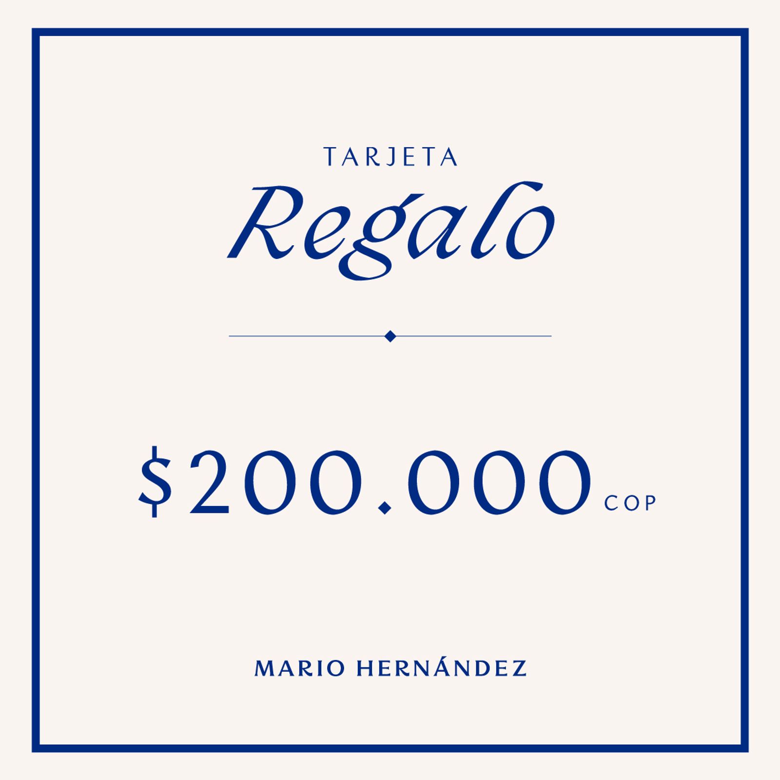 Bono Regalo Mh 200.000 Mario Hernández